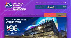 Desktop Screenshot of aadaconvention.com.au