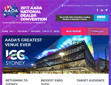 Tablet Screenshot of aadaconvention.com.au